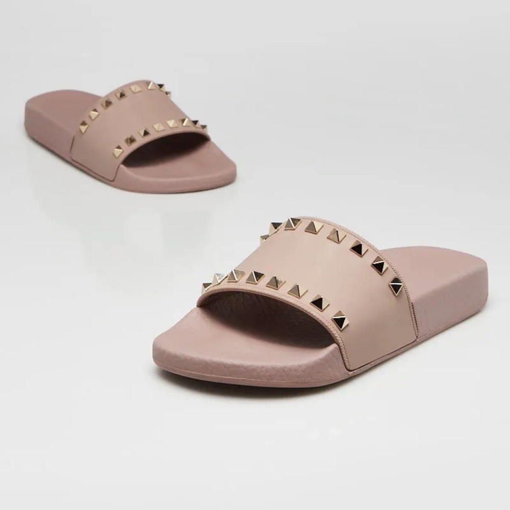 VALENTINO GARAVANI
Valentino Garavani Rockstud Slides Rockstud - tan US 7